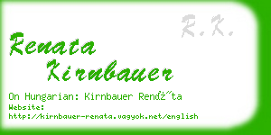 renata kirnbauer business card